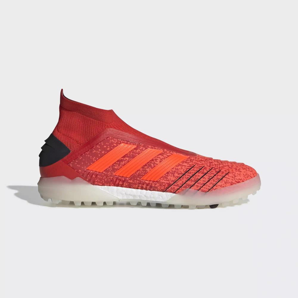 Adidas Predator Tango 19+ Turf Tenis De Futbol Rojos Para Mujer (MX-72824)
